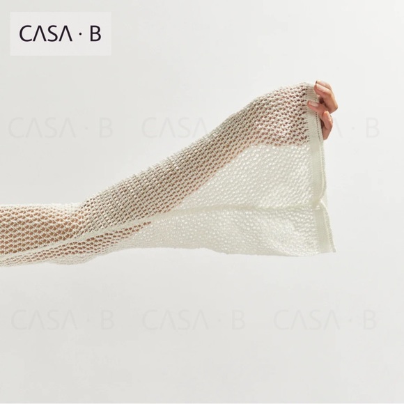 SOON to CASA B| Sinclair Netted Crochet Wrap Top & Maxi Sarong Set Ivory - Picture 9 of 16